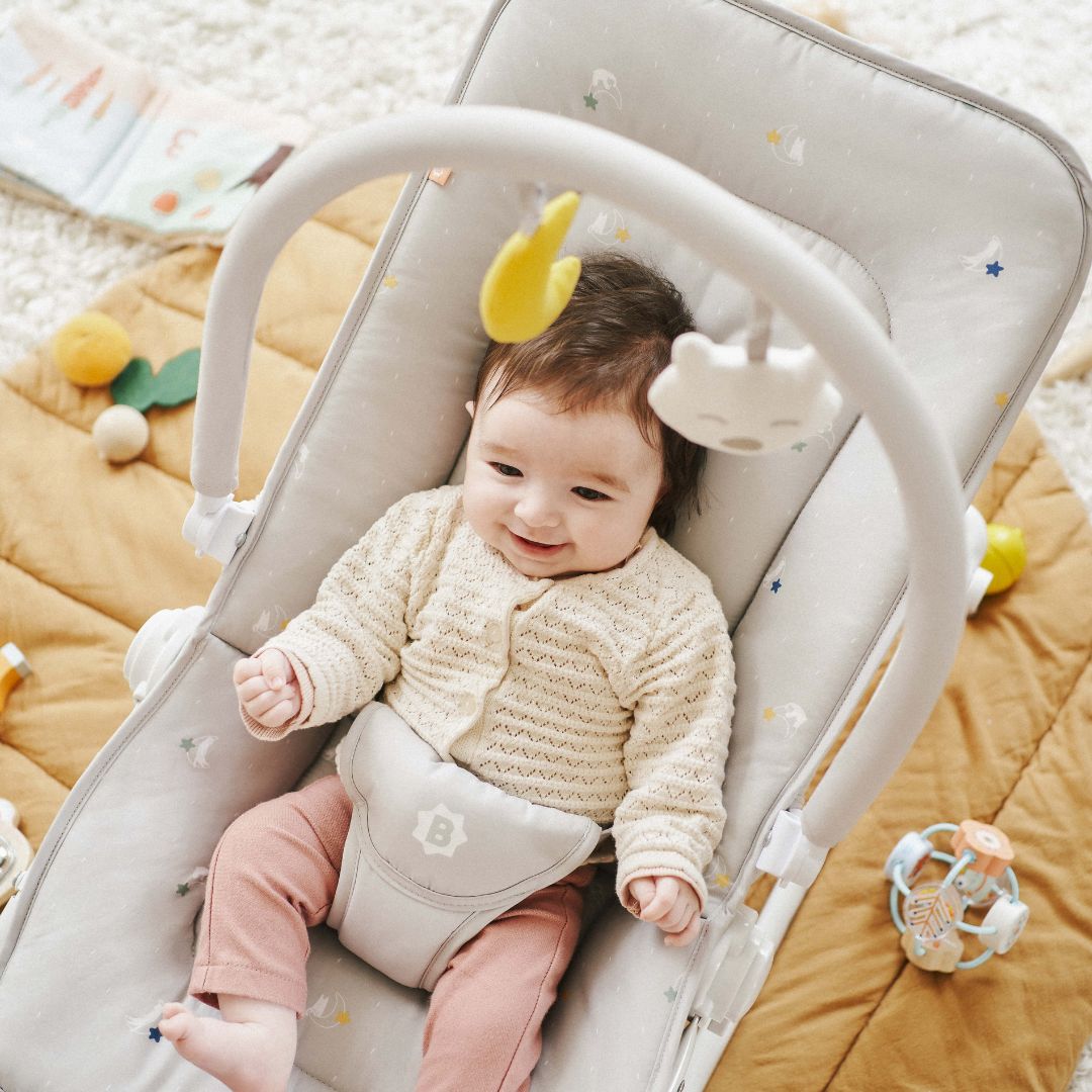 Baby Swings Baby Bouncer At Game Bright Starts Playful Paradise Vibrating  Baby Bouncer With Toys