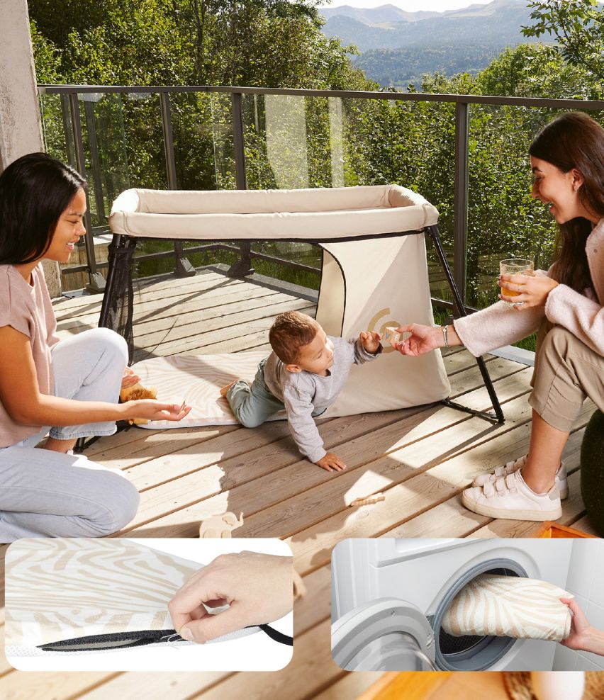 Moov & Sleep Travel Cot Sand