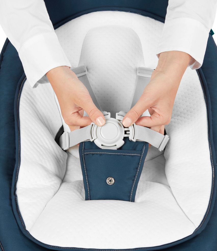 Swing seat cover and harness for Swoon Air Height Bouncer Babymoov