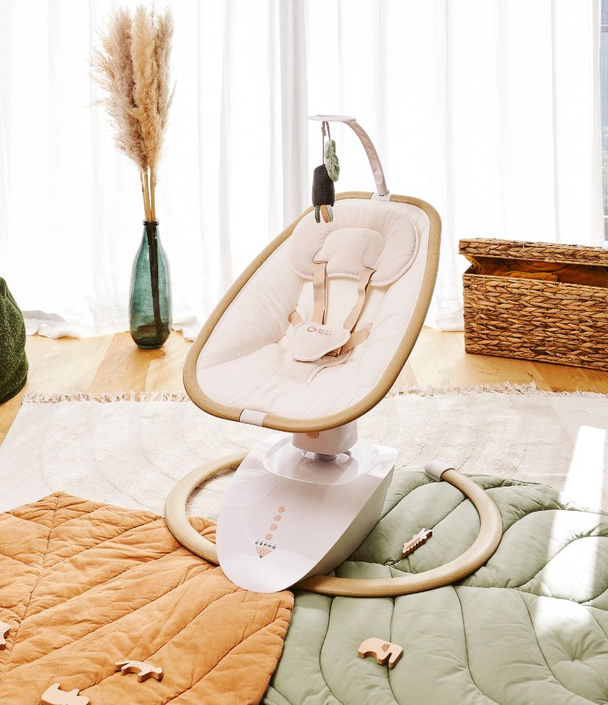 Swoon Hoop Multi motion Baby Swing with Audio Natural/Ecru