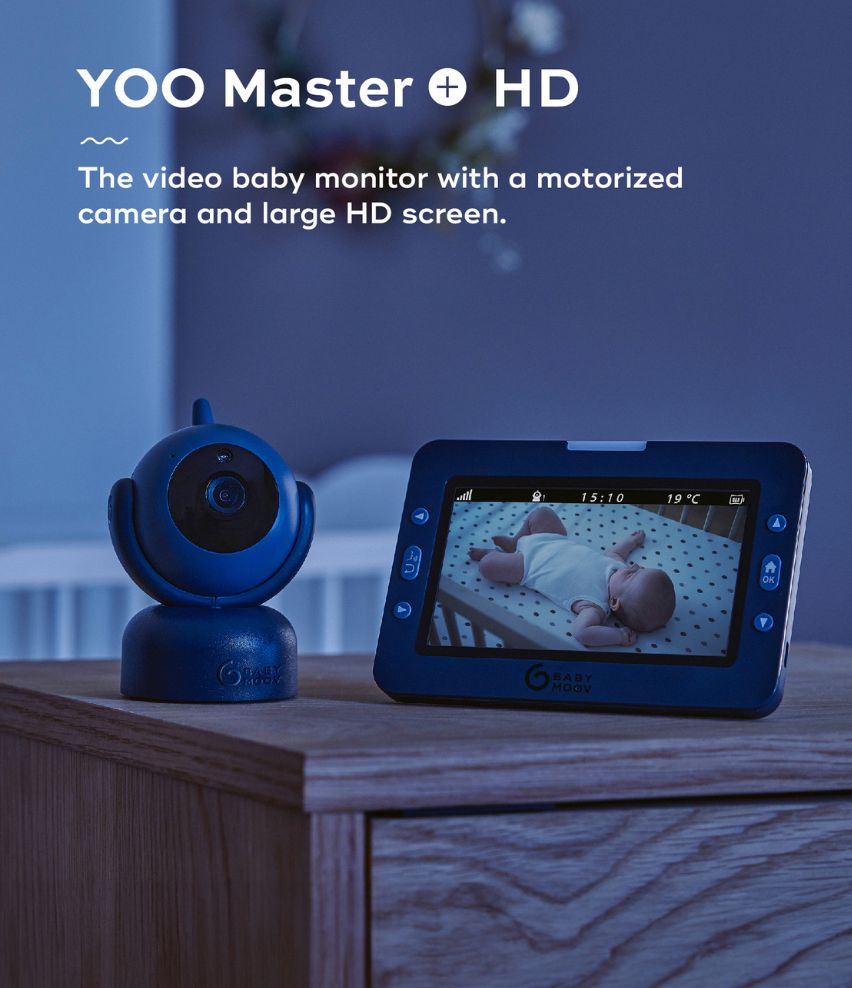 YOO Master Plus HD 360-degree Video Baby Monitor 5" screen
