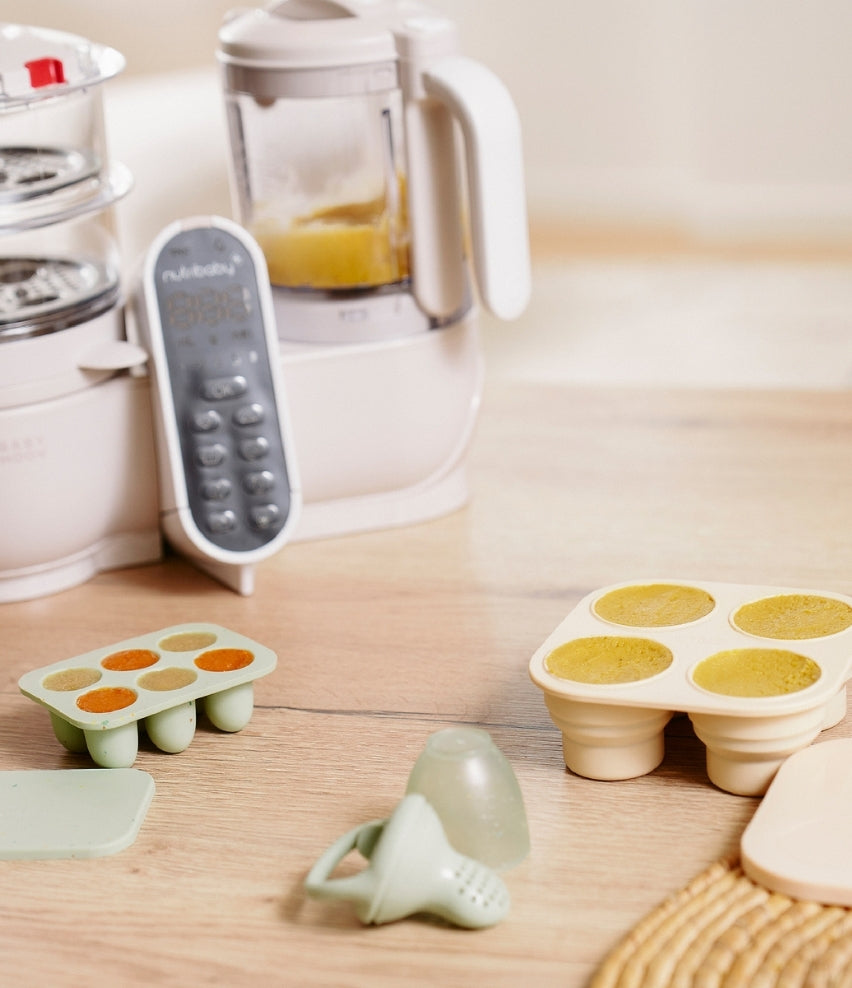 Silicone Food Storage Container Freezer Moulds and Baby Feeder Set