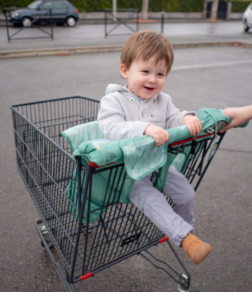 Shopping Trolley Seat Cover Safari Green