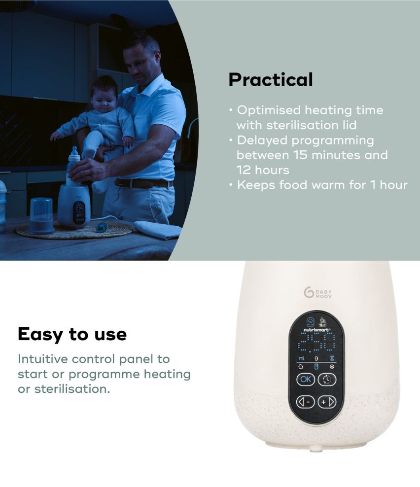 NutriSmart+ 4in1 Bottle Warmer & Steriliser Mineral Beige