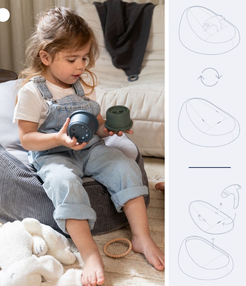 Seat N Grow Baby Lounger Beanbag Chair 0-6yrs