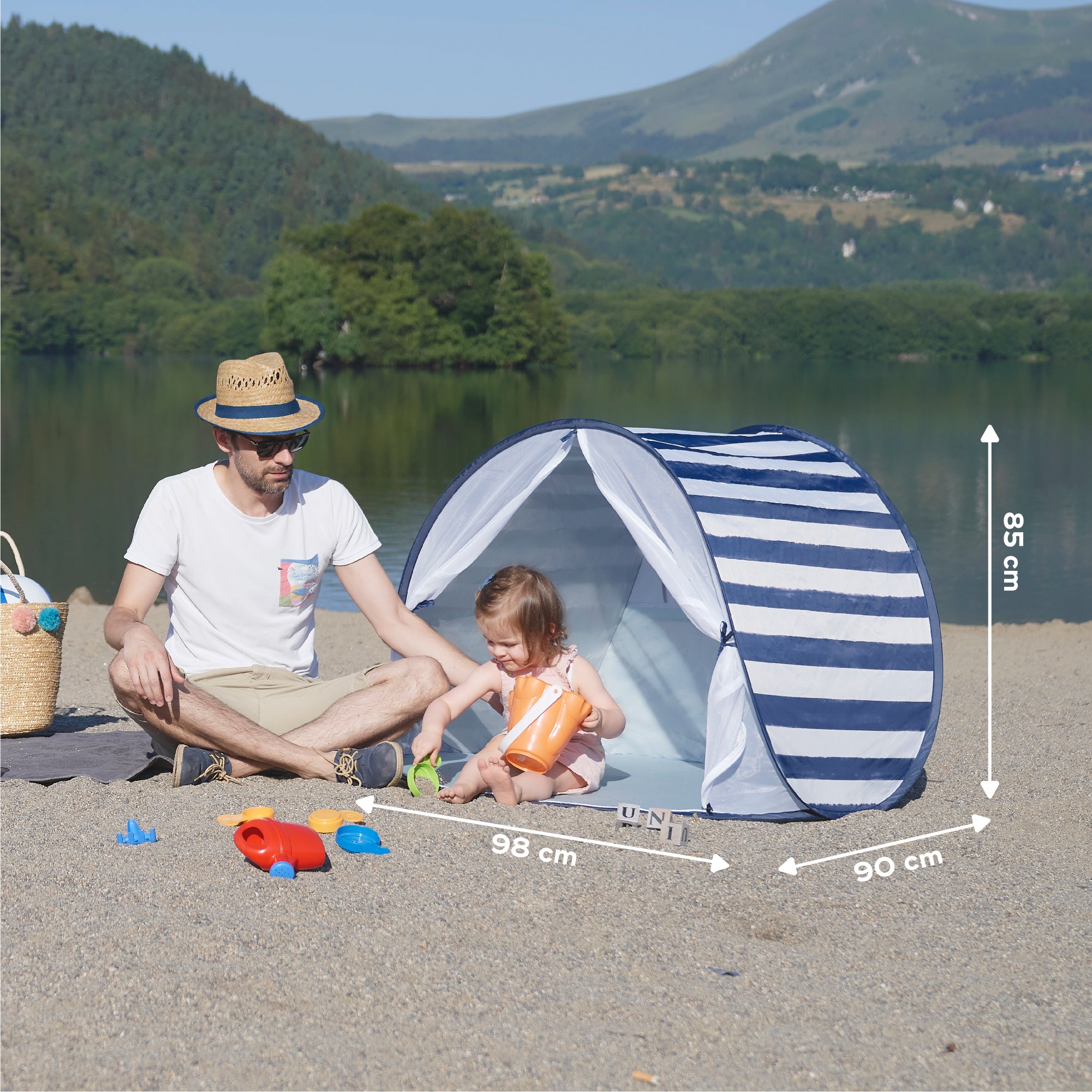 Anti-UV Tent 50+ UPF Protection Mariniere
