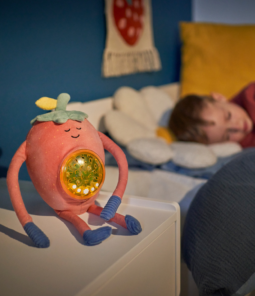 Barnaby Plush Cuddly Strawberry Projector Nightlight