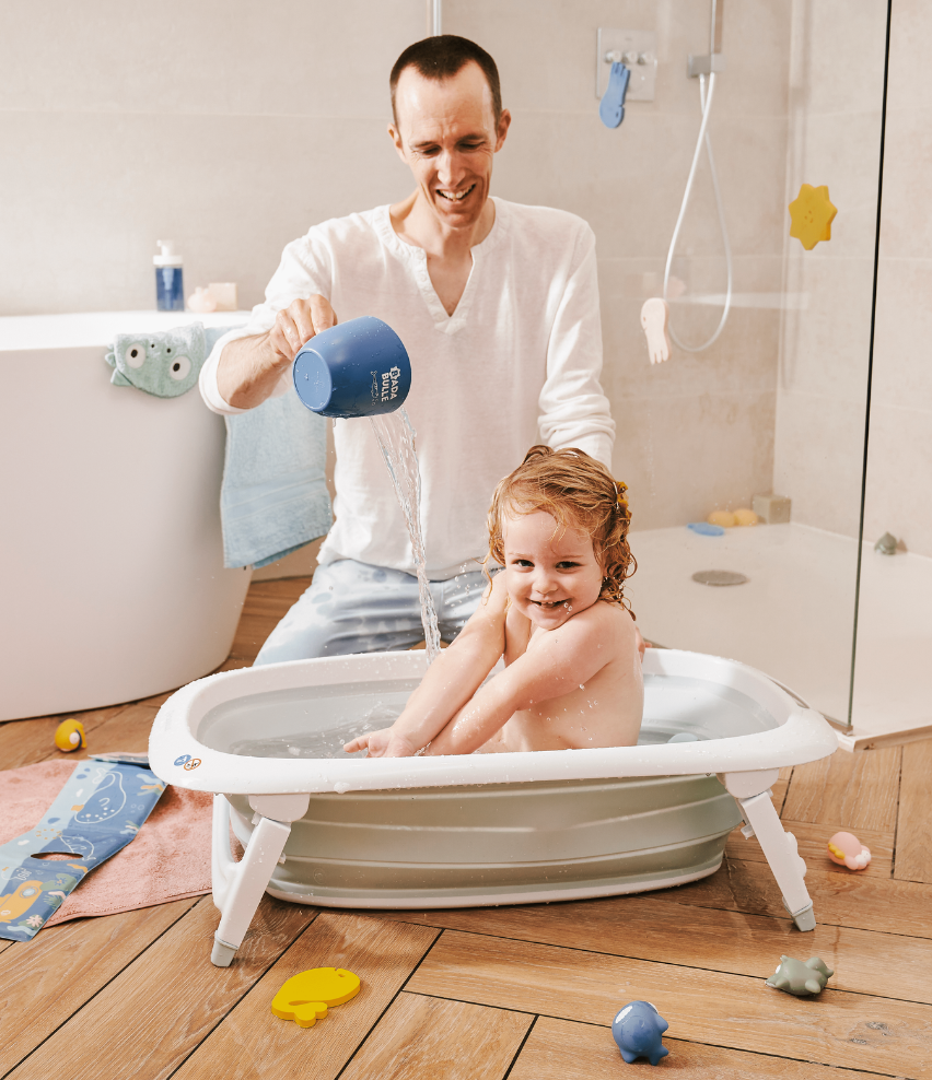 Folding Bathtub/Paddling Pool with Heat Sensor 0+ Badabulle