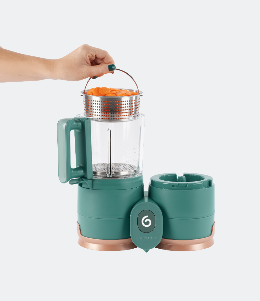 Stainless Steel Steamer Basket - Nutribaby Glass