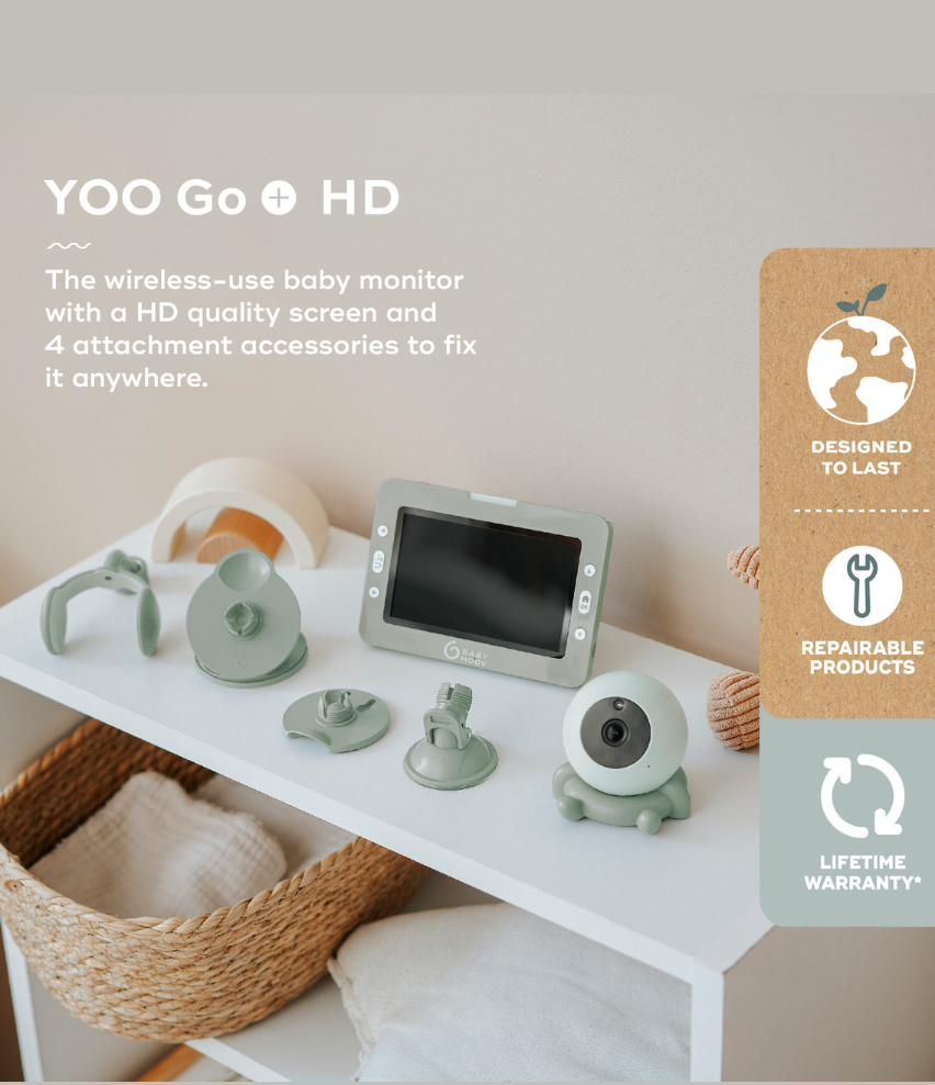 YOO Go Plus 5" HD Screen Video Monitor Babymoov