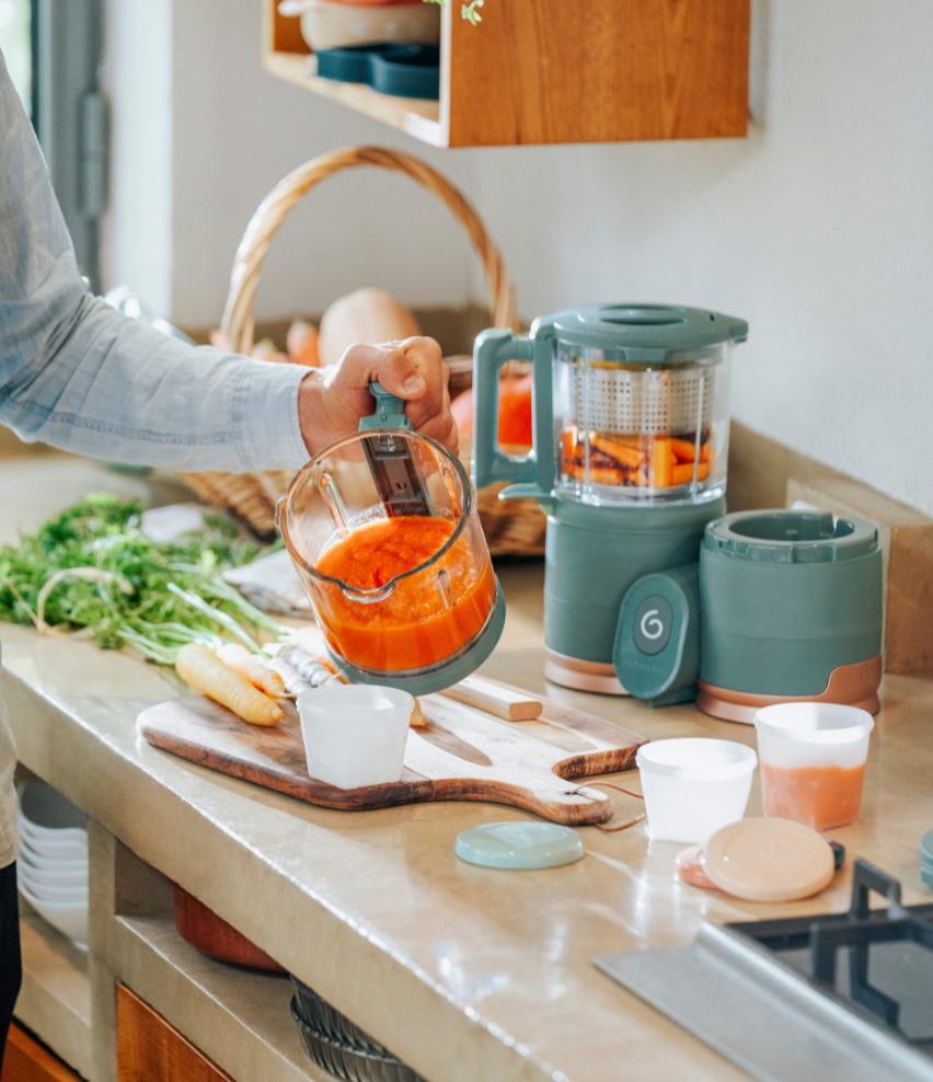 Prepare baby purees and meals with Nutribaby Glass