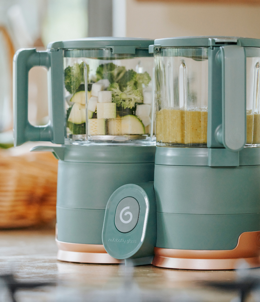 Steam and blend at the same time with Nutribaby Glass