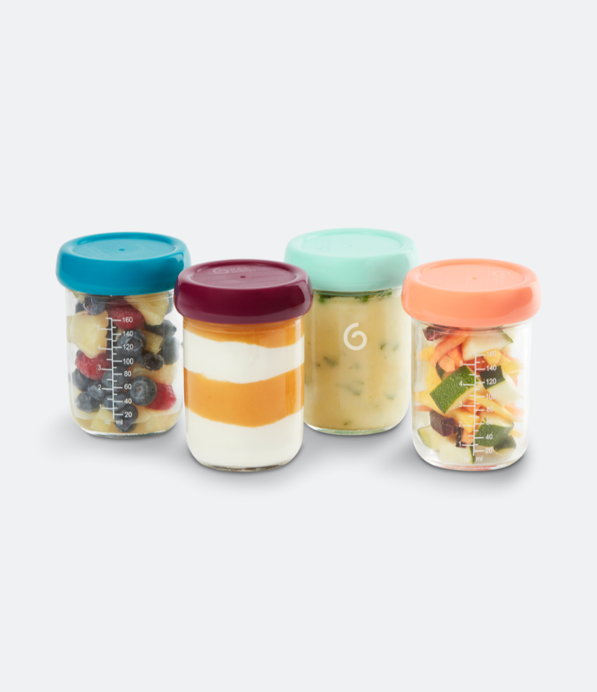 Glass Babybols Food Storage Set