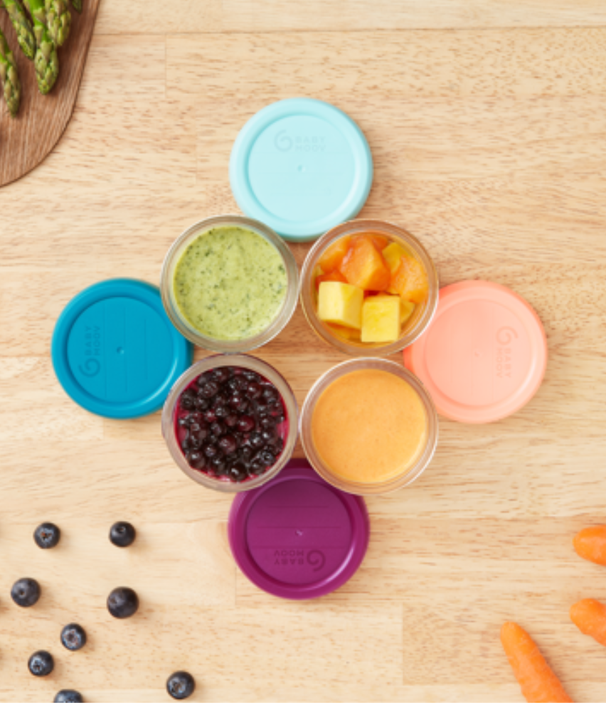 Glass Babybols Food Storage Set