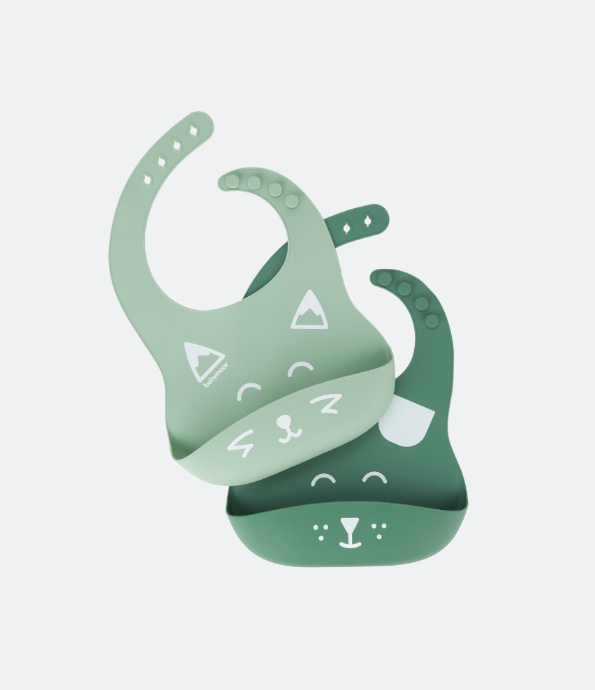 BIB Isy Silicone pocket Bibs Twinpack