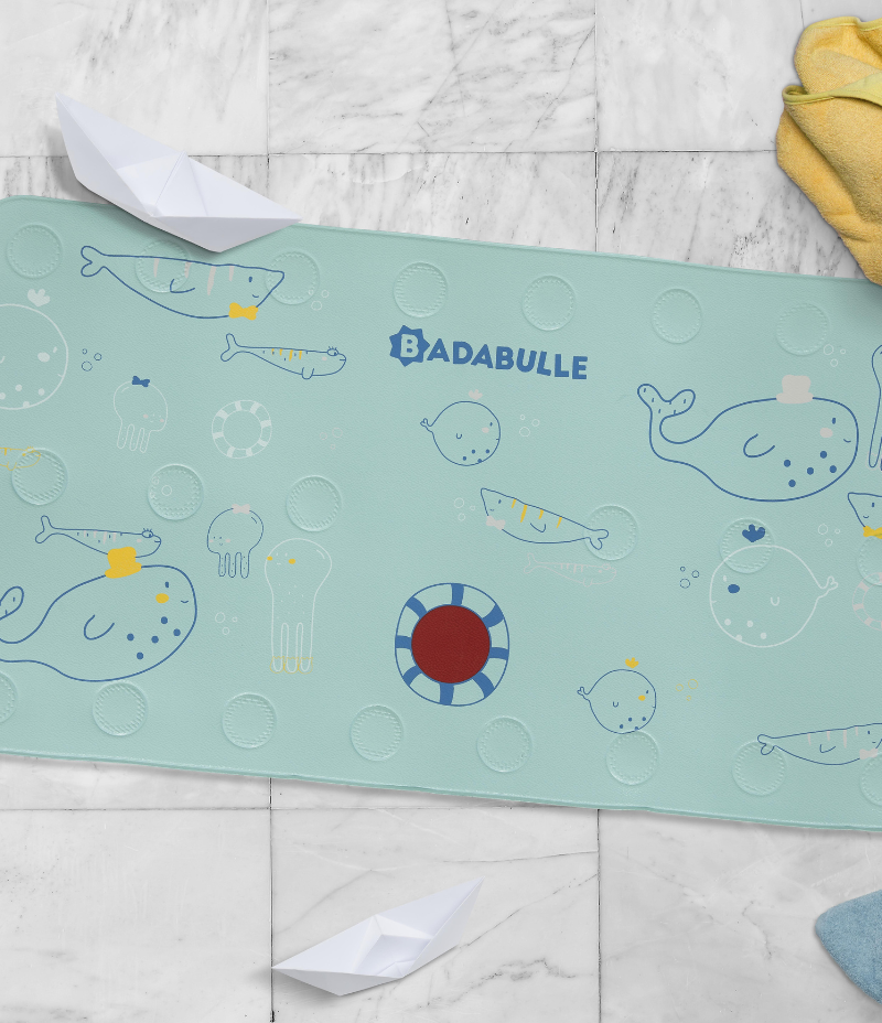 Extra Large Bath Mat with temperature sensor Badabulle