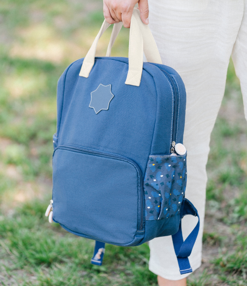 Adult Changing Backpack Corduroy Blue Oasis