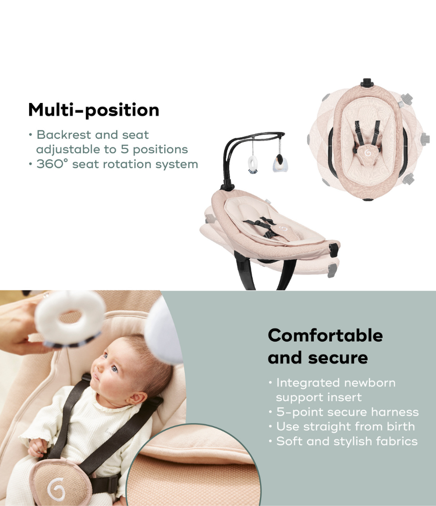 Swoon Evolution Connect App-Connected Baby Swing