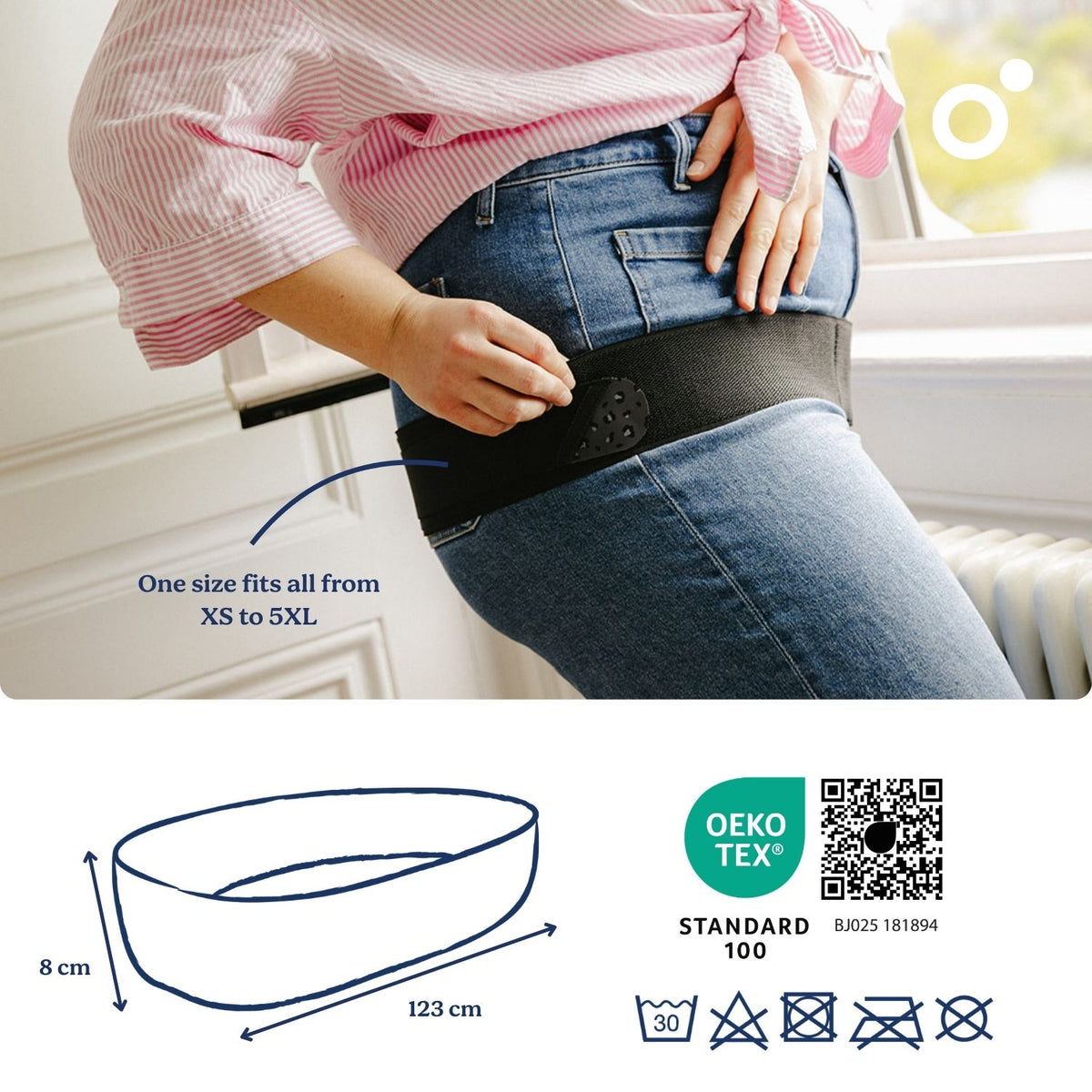 doomoo Mom’n Belly Pregnancy and Postpartum Support Belt – Black