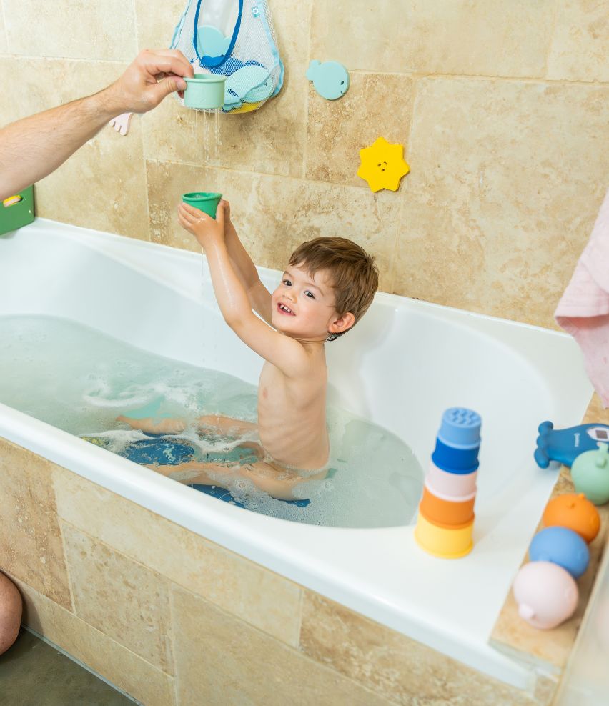 Stackable Silicone Bath Cups