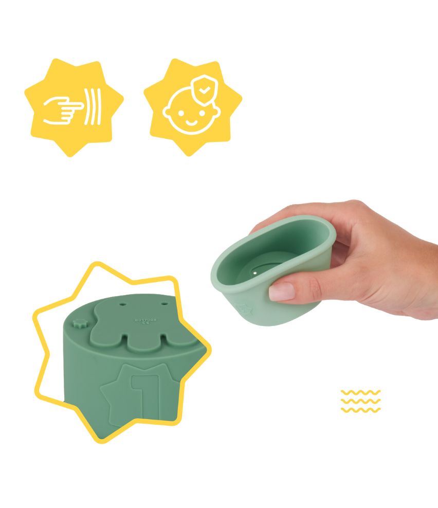 Stackable Silicone Bath Cups