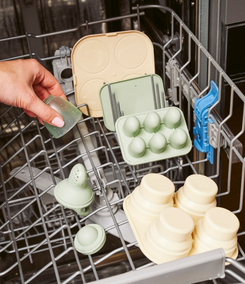 Silicone Food Storage Container Freezer Moulds and Baby Feeder Set