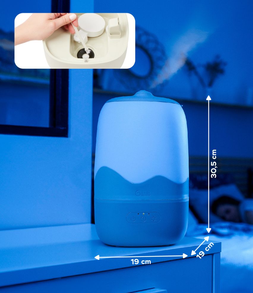 Wave Baby Humidifier with cleaning brush