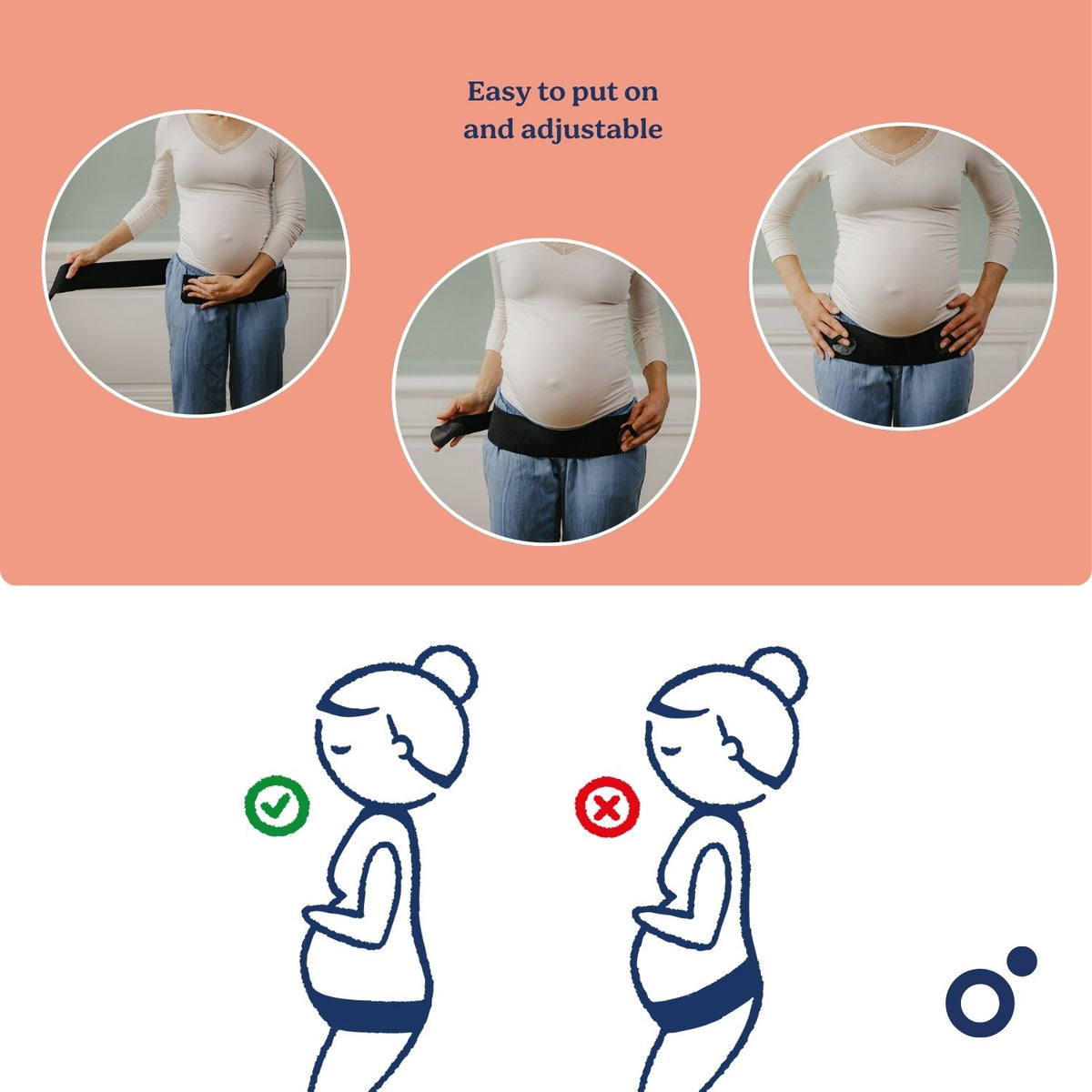 doomoo Mom’n Belly Pregnancy and Postpartum Support Belt – Black