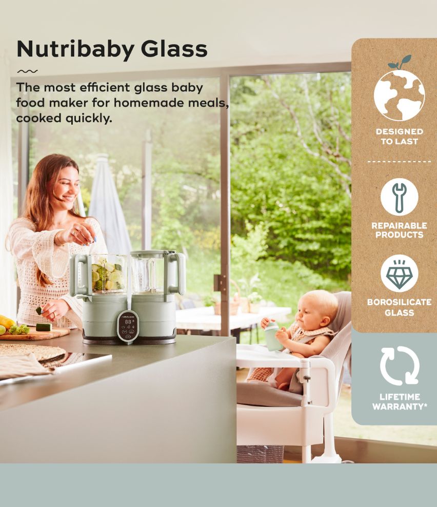 Nutribaby Glass 2.0 Baby Food Maker Celadon Green