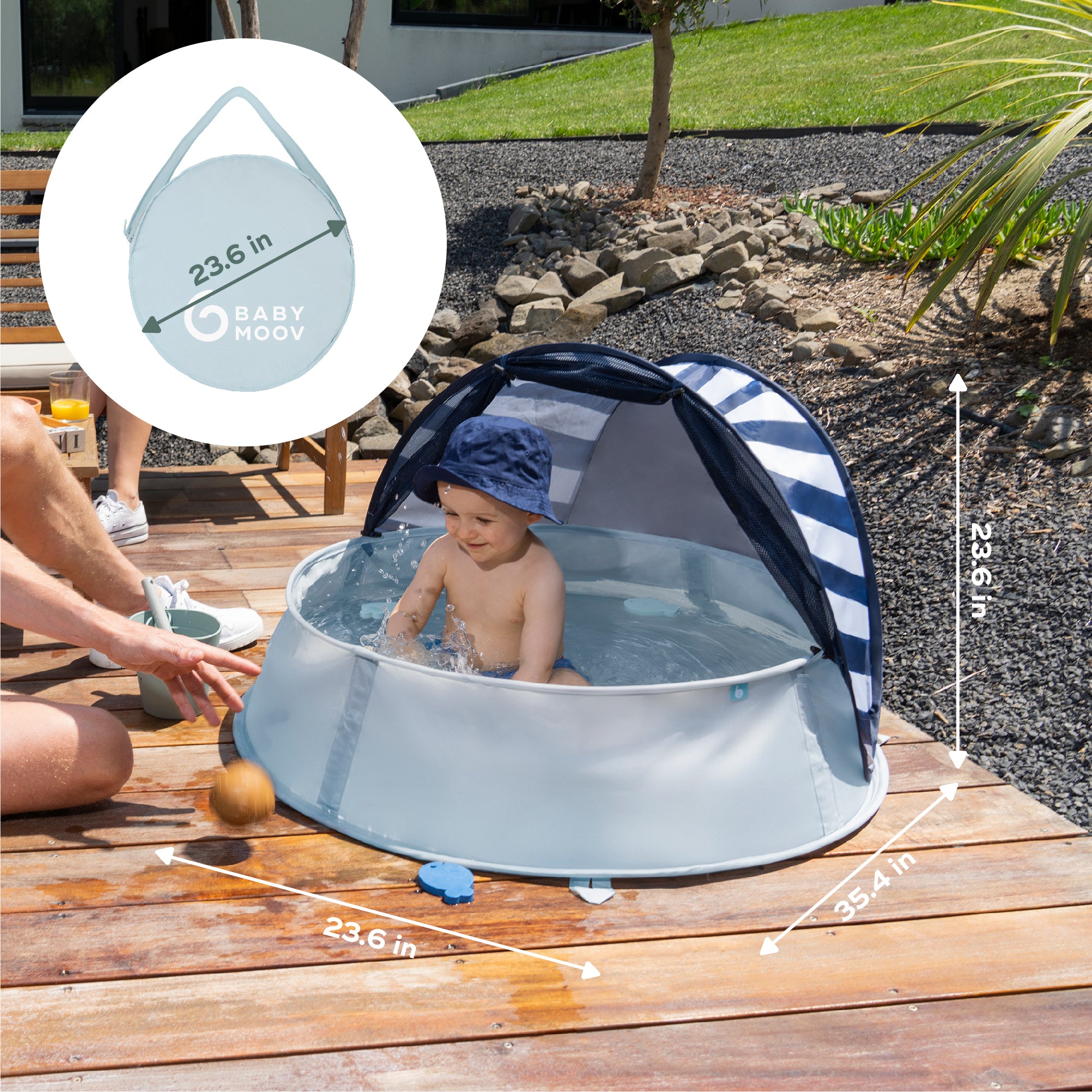 Aquani anti UV tent and paddling pool mariniere 0+