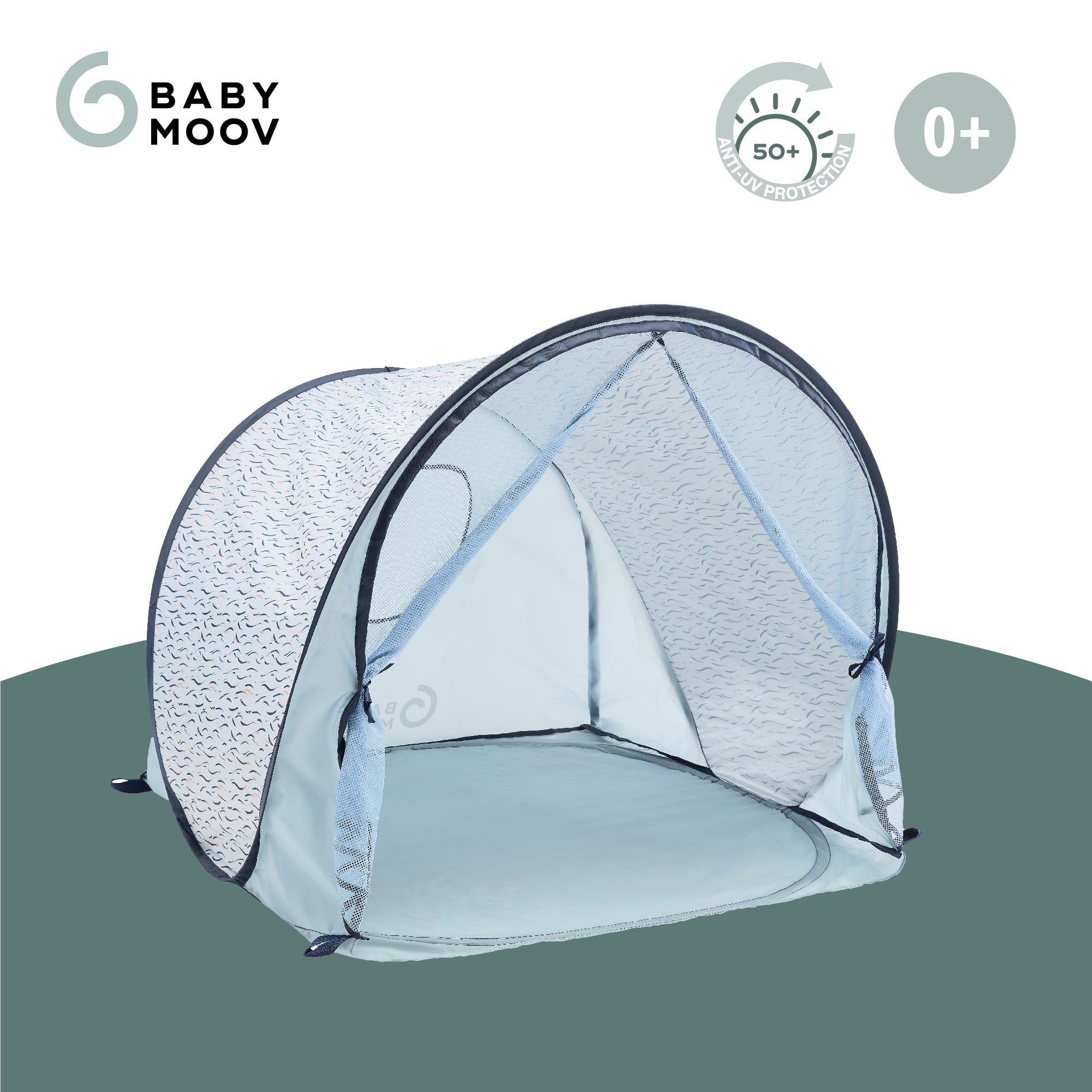 Anti-UV Tent 50+ UPF Protection Blue Waves