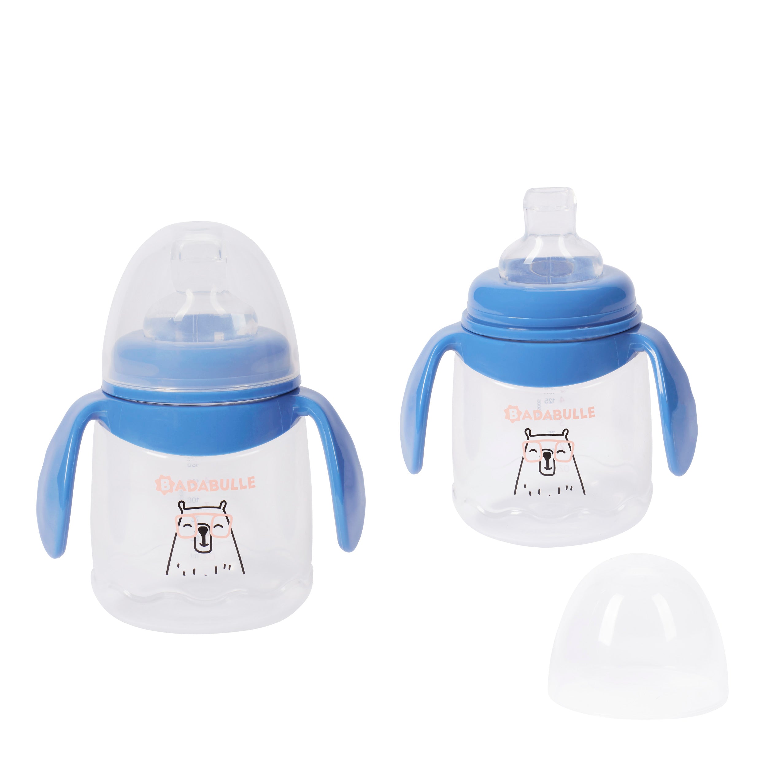 Set of 2 Leak-proof straw bottles 6m +