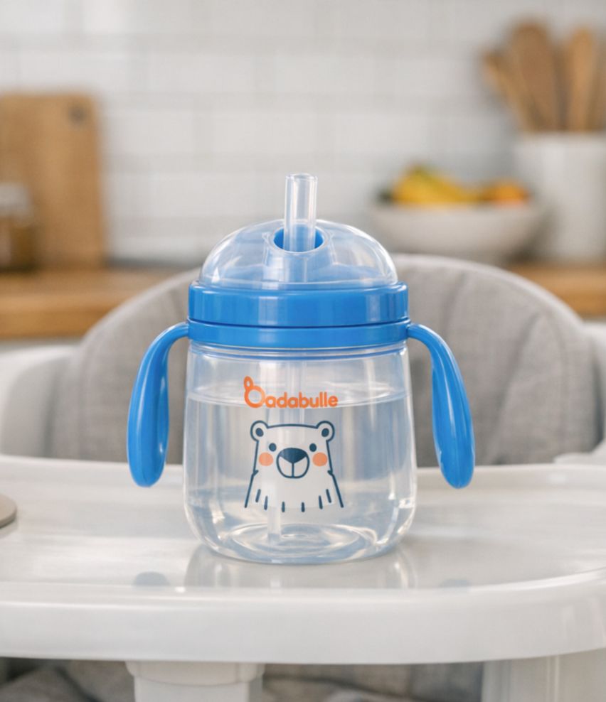 Set of 2 Leak-proof straw bottles 6m +