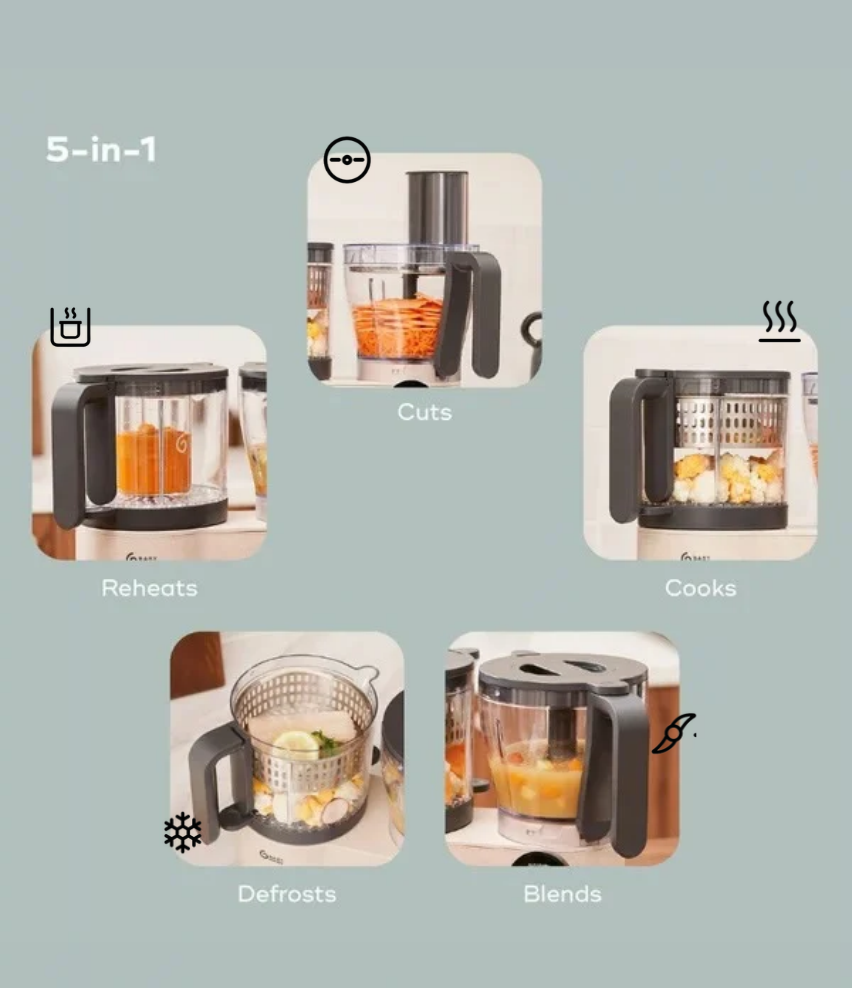 Nutribaby Evolution 5in1 multi-function food processor