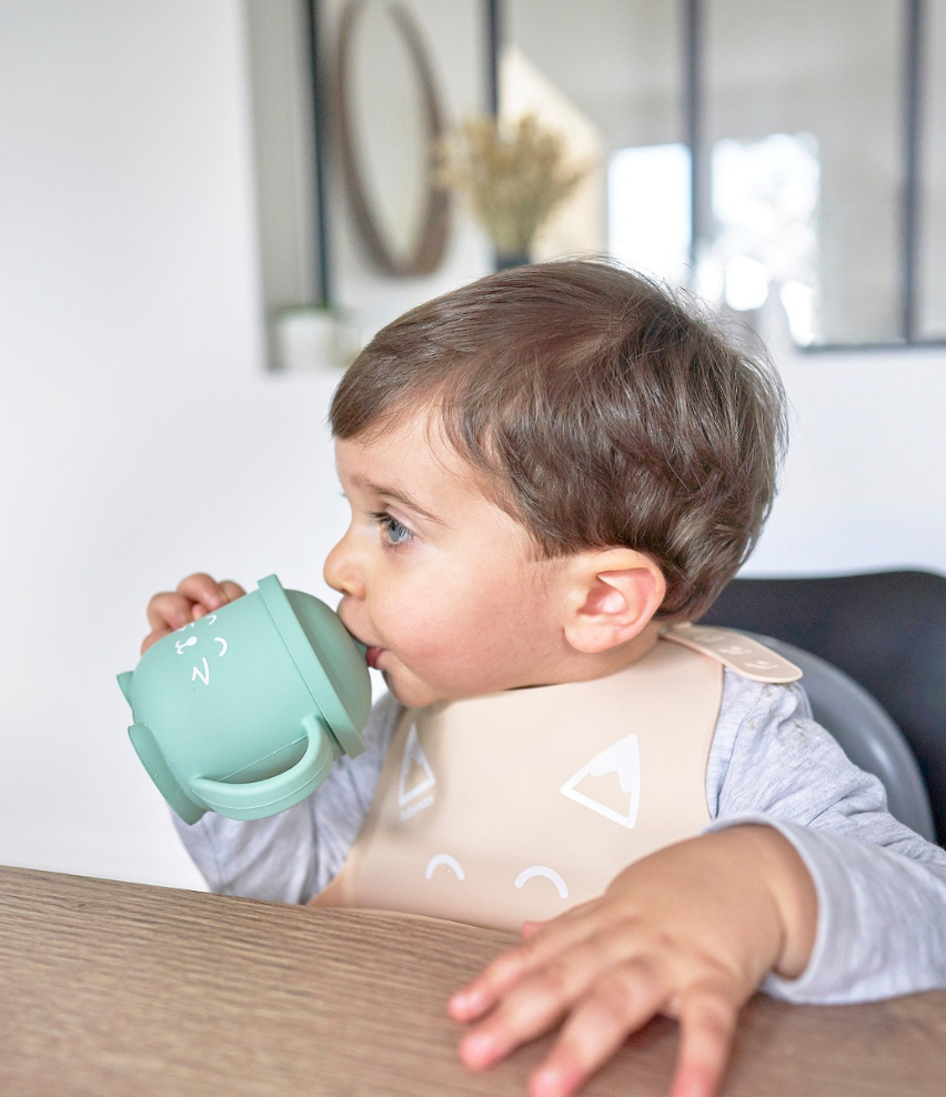 Silicon Baby Cup With Straw And Lid Food Grade Silicone - Temu United  Kingdom